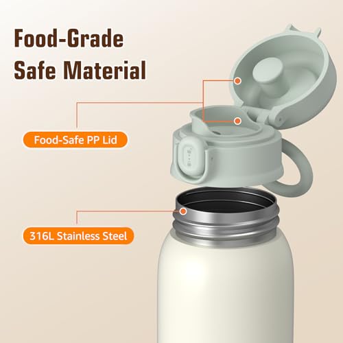 UKEXE Portable Bottle Warmer for Breast Milk,Formula or Water 13oz Large Capacity,100W Power Fast Warming & Precise Temp Control Baby Milk Warmer for Travel