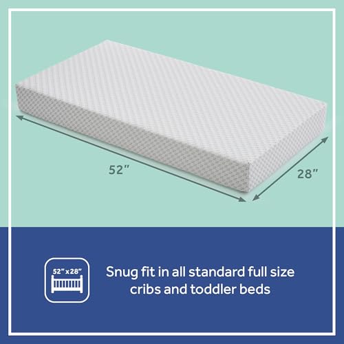 Sealy Baby Infant and Crib Mattress - Refresh 2 Stage, Breathable and Waterproof, GREENGUARD Gold Certified, Made in USA