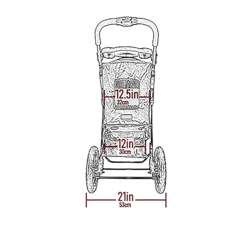 Pet Gear No-Zip NV Pet Stroller for Cats/Dogs, Zipperless Entry, Easy One-Hand Fold, Gel-Filled Tires, Plush Pad + Weather Cover Included, Orchid