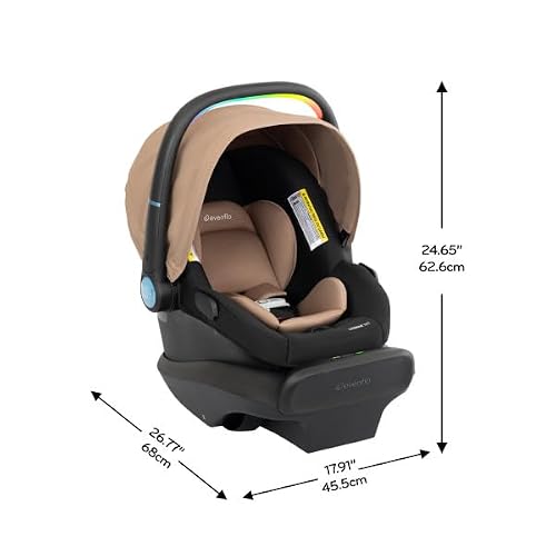Shyft Intuiti Travel System Featuring LiteMax NXT Infant Car Seat with SensorySoothe (Caramel Tan)