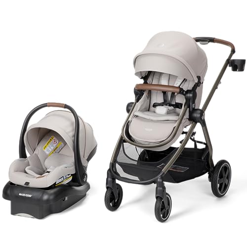 Maxi-Cosi Zelia 2 Luxe 5-in-1 Modular Travel System, New Hope Tan