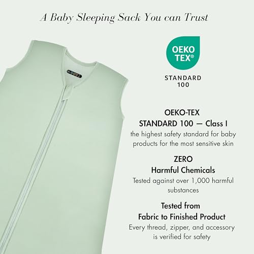 Coco Cuddle 1.0 TOG Baby Sleep Sack, Ultra Soft Bamboo Rayon (Sage)