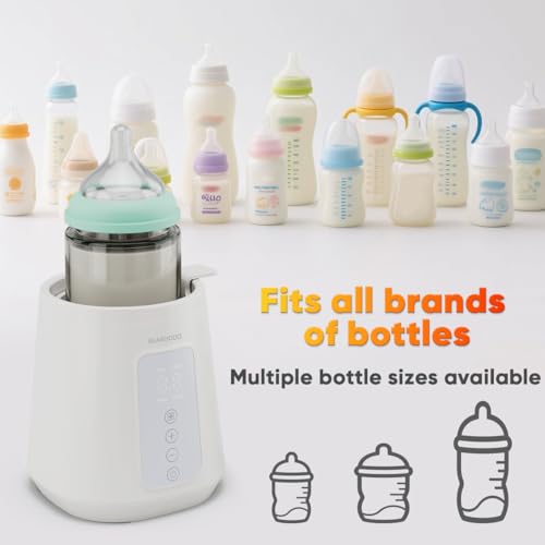 BEARDODO Baby Bottle Warmer, Fast Bottle Warmer for All Bottles, Breast Milk Warmer for Baby Breastmilk or Formula Automatic Shut-Off Digital Display Heat Baby Food at Home Use