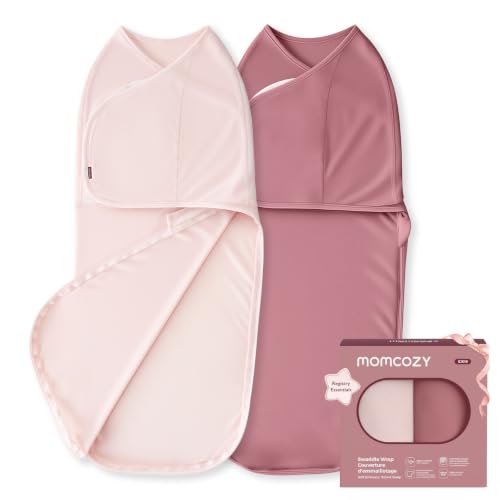 Momcozy Swaddles for Newborns, Quiet Fastener Swaddle for Infant 0-3 Months