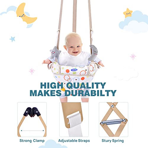 Doorway Jumper for Baby, Baby Jumper with Adjustable Strap, Baby Door Jumper for Indoor/Outdoor Play, Easy to Assemble & Store (Ideal Gift for 6-24 Months)