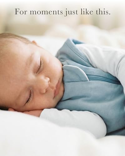 CUDDLEBAMBOO Bamboo Viscose 1.0 Tog Sleep Sack 6-12-18 Months, Soft Breathable Baby Sleeping Bag, Wearable Blanket Baby with 2-Way Zipper, Sage