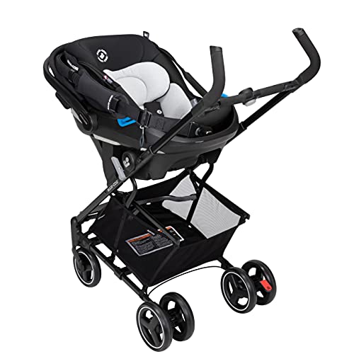 Maxi-Cosi Maxi-Taxi Xt Baby Stroller, Car Seat Caddy, Ultra Compact, Travel System with Ample Storage, Black,