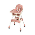 Nawahev Portable High Chair,High Chairs for Babies and Toddlers,Multi-Use Easy Clean Baby High Chair with Lock Wheels, Comfortable Feeding and Place The Toy Storage Basket uuu