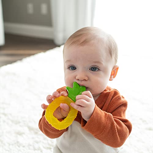 Dr. Brown's AquaCool Water-Filled Teether, Cooling Baby Teether Toy for Sore Gums, Apple Pineapple, BPA-Free, 3m+, 2-Pack