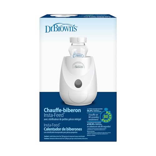 Dr. Brown's Insta-Feed Baby Bottle Warmer and Sterilizer for Baby Bottles and Baby Food Jars, BPA-Free Plastic