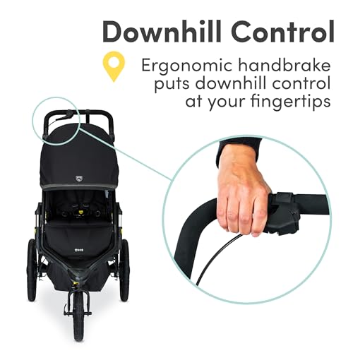 BOB Gear Alterrain Pro Jogging Stroller, All-Weather, SmoothShox Suspension, Black
