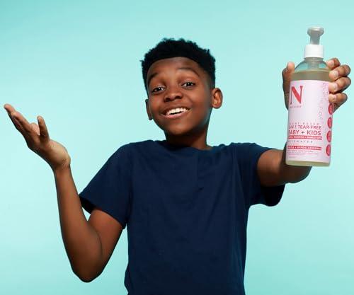Dr. Natural 3-in-1 Tear-Free Baby Plus Kids Soap - Head-to-Toe Baby Soap and Shampoo - Sensitive Skin Moisturizing Body Wash - Rosewater - 16 oz.