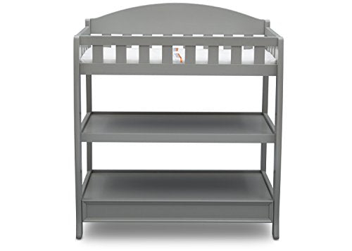 Delta Children Infant Changing Table with Pad, Grey