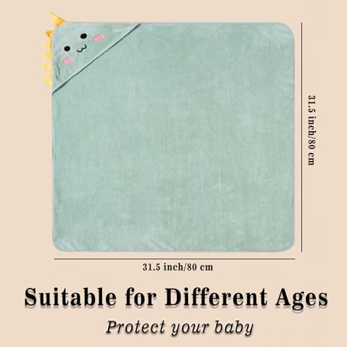 TMIELYBS Hooded Baby Towels, 4 Packs Premium Soft Baby Bath Towels with Hood for Babies, Toddler, Infant - Ultra Absorbent, Baby Stuff Shower as Best Gifts for Boys and Girls (4Pack)