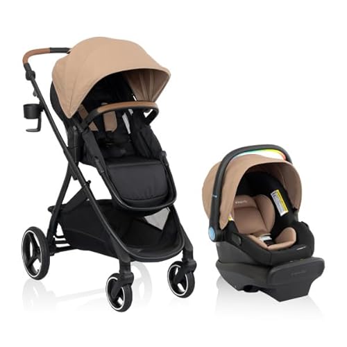 Shyft Intuiti Travel System Featuring LiteMax NXT Infant Car Seat with SensorySoothe (Caramel Tan)