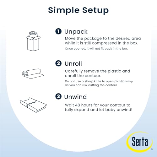 Serta Foam Contoured Changing Pad with Waterproof Cover