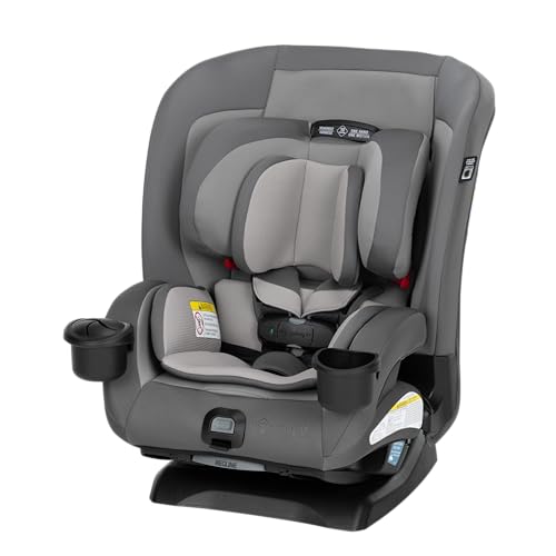 Safety 1st EverSlim 4-in-1 Convertible Car Seat, SecureTech Chest Clip, Ultra-Slim, 4-Mode Infant to Booster, Baby Car Seat, 5-100 lbs, Memory Foam, Office Space