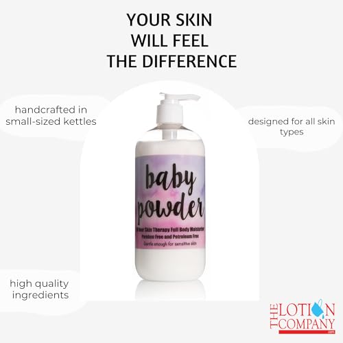 The Lotion Company 24 Hour Skin Therapy Lotion, Baby Powder, 16 Fluid Ounce