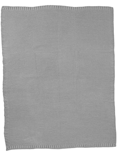Simple Joys by Carter's Neutral's Sweater Knit Blanet, Grey, OSZ