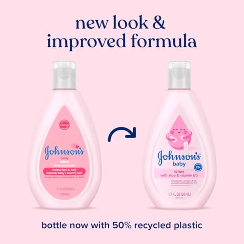 Johnson's Baby Lotion Travel Size 1.7 oz (50ml) - Pack of 3
