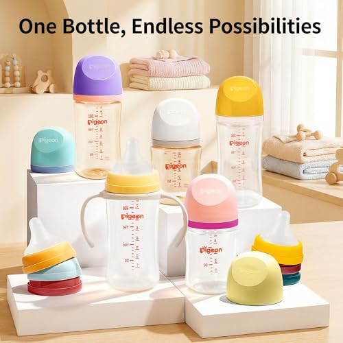 Pigeon PPSU Baby Bottle Replacement Body – 8.1 oz/240 ml, Wide Neck, Heat-Resistant, Drop-Proof, Durable, Easy to Clean, Perfect for 3+ Months Baby, 1 Pack
