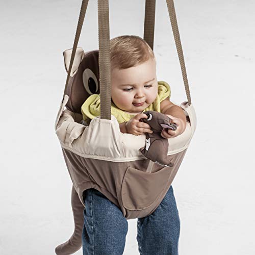 Evenflo Exersaucer Johnny Jumper Featuring Easy-to-Use Clamp Attachment for Quick and Tool-Free Set Up and Adjustable Straps to Customize The Height for Your Child, Roo