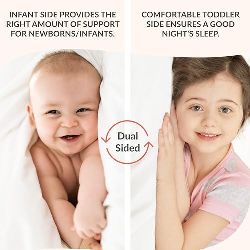 Dream On Me Cozy Cloud 2-in-1 Crib Mattress, Dual-Sided for Infants & Toddlers, Waterproof Cover, GREENGUARD Gold Certified, Fits Full Size Crib & Toddler Bed, 52” x 28” x 5”