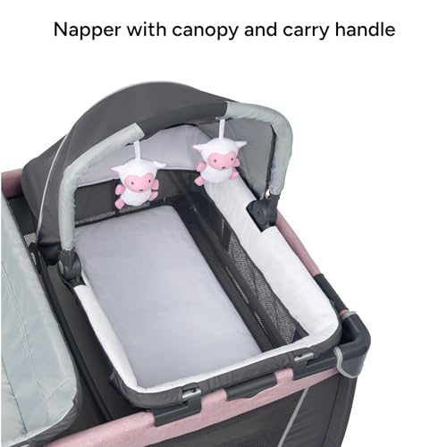 Baby Trend Simply Smart Nursery Center Playard, Dash Pink