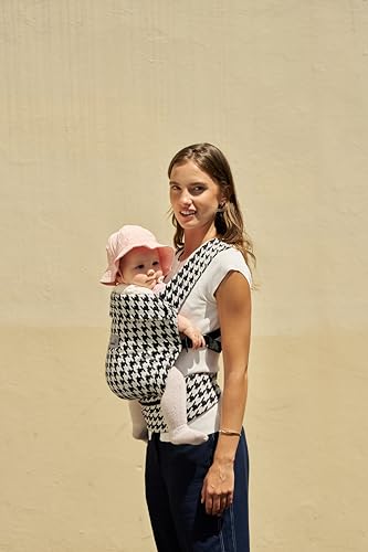 GROWNSY Baby Carrier Newborn to Toddler, Lightweight Ergonomic 7-44 lbs Newborn Carrier with Head Support, Easy to Wear Hands Free Infant Carrier for 0-36 Months, Houndstooth