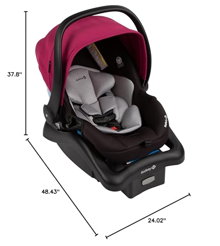 Safety 1st Grow and Go Flex 8-in-1 Travel System, Infant Car Seat Stroller Combo, Orchid Bloom