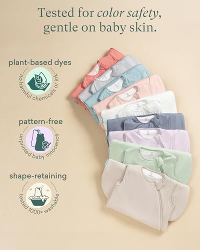 PurComfy Supersoft Sleep Sack 1.0 TOG, Premium Bamboo Viscose Baby Sleeping Bag, 2-Way Safe Zipper Sleep Sacks 6-15 Months (Sage)