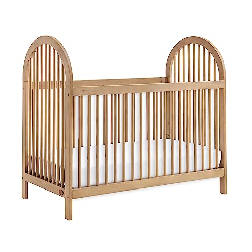 Soho Baby Everlee Convertible Island Crib, Honey Wood