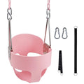 KINSPORY Toddler Swing, Full Bucket Baby Swing Seat & Iron Chains (Pink)
