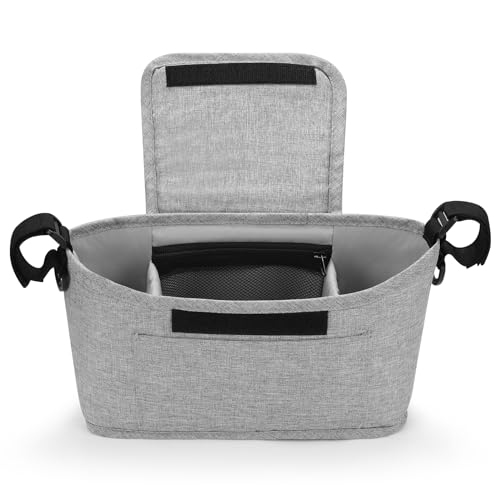 Accmor Universal Stroller Organizer, Stroller Bag Caddy Organizer, Stroller Organizer Accessories for Uppababy, Baby Jogger, Nuna, Doona, Britax Strollers