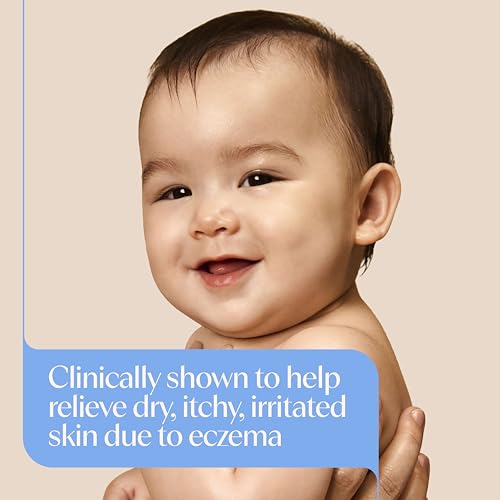 Aveeno Baby Eczema Therapy Nighttime Body Balm, Moisturizing Eczema Balm for Babies with Colloidal Oat & Ceramide, Soothes Dry, Itchy Skin, Hypoallergenic, Fragrance & Steroid Free, 11 oz