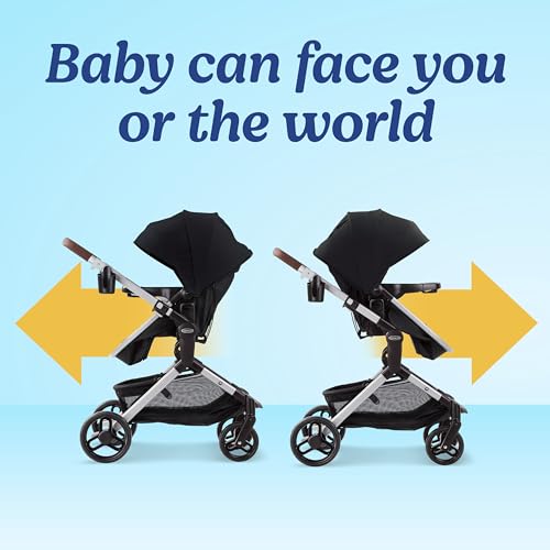 Graco Modes Nest Travel System, 3-in-1 Modular Carseat Stroller Combo, Includes the SnugRide DLX Infant Car Seat and Baby Stroller, Adjustable Slide2Me Car Seat Carrier to Toddler Stroller, Sullivan