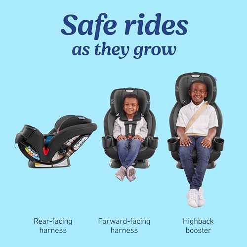 Graco® TriRide 3-in-1 Reclining Car Seat, Clybourne - Rear & Forward Facing Car Seat, Highback Booster, Adjustable Headrest