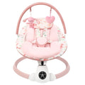 Baby Swing for Infants with 5 Swing Speeds, Portable Electric Baby Swing with Bluetooth, Touch Panel, 5-Point Harness, Indoor & Outdoor Use, Pink