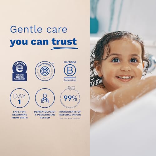 Mustela Stelatopia Eczema-Prone Skin Foam Shampoo for Newborn & Baby with - with Natural Avocado & Sunflower Oil - Fragrance-Free & Tear Free - 5.07 fl. oz.
