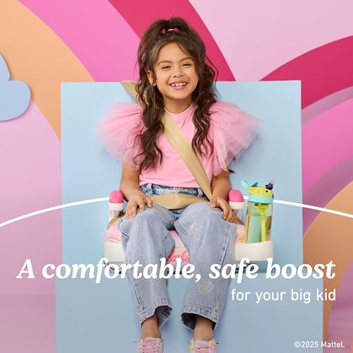 Graco TurboBooster 2.0 Backless Booster Car Seat, Barbie Painterly, Travel Booster Seat for Children Ages 4-10, Weight 40-100 Pounds and Height up to 57 Inches