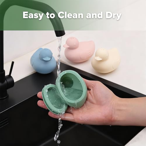 haakaa Dinky Splash Duck Silicone Baby Bath Toy, Detachable & Mold Free Food Grade Silicone Bath Ducks Toys, BPA-Free Squeeze Bathtub Toys,Floating Bath Tub Toys for Babies 6m+