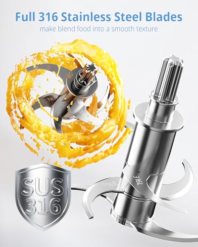 SosekiBaby FM01 Baby Food Maker, 316L Stainless Steel Blades | Puree Steamer Blender Processor With 10oz Glass Bowl | One-Step Food Mill with Recipe, 12H Keep Warm, Auto Clean, Reheat | BPA-Free