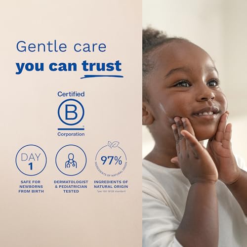 Mustela Hydra Bebe Face Cream – Daily Facial Moisturizer for Baby's Delicate Skin - Made with Natural Avocado Perseose, Jojoba Oil, and Shea Butter - 1.35 fl. oz.