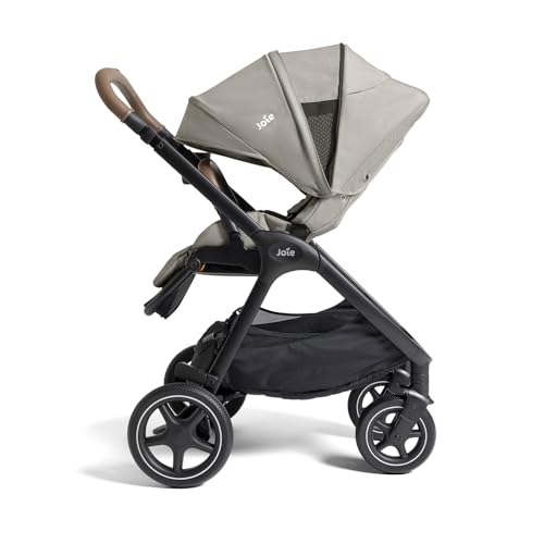 Joie Baby, Kava 3-in-1 Stroller and Mint Latch Car Seat Travel System with Reversible Seat, All-Wheel Suspension, and Flex in-Seat Comfort (Dove)
