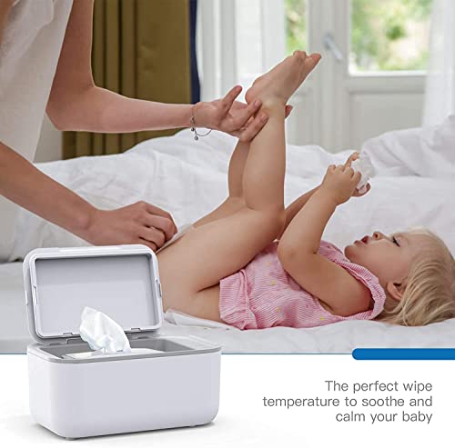 Deluxe Baby Wipe Warmer Dispenser, 3 Heating Modes, Touch Control, Large Capacity, Even Warming for Newborn & Night Use