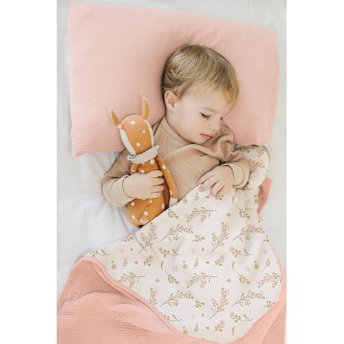 Konssy Muslin Baby Blankets, Super Soft 100% Cotton Crib Blanket