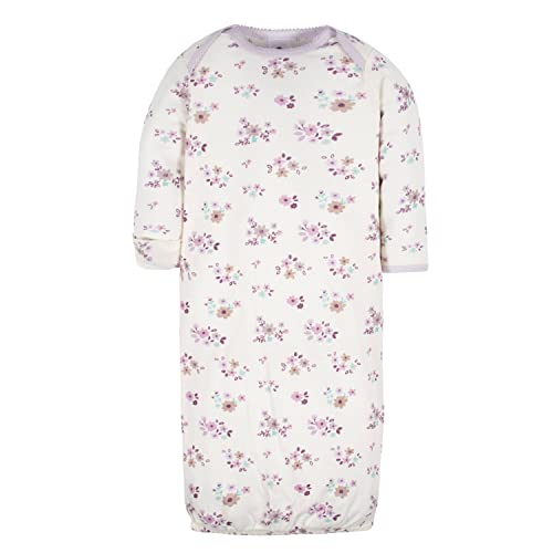 GerberBaby Girls4-Pack Sleeper GownLavender0-6 Months