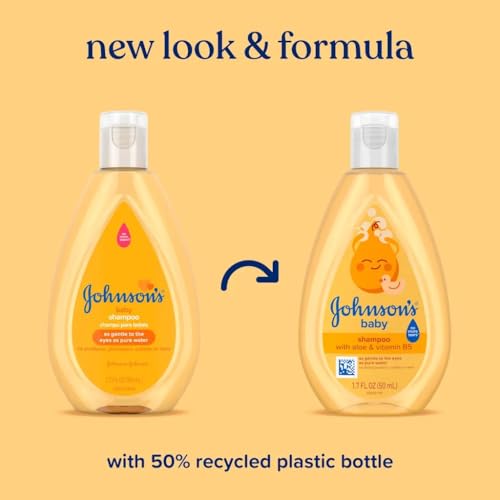 Johnson's Baby Shampoo with Gentle Tear Free Formula, Travel Size, 1.7 Fl Oz
