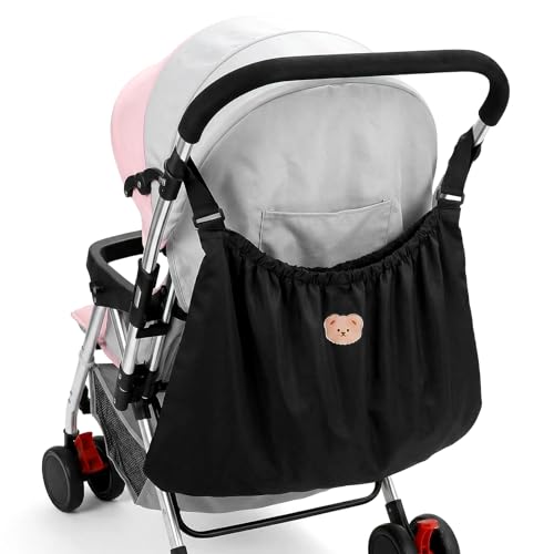 Josojoou Large Capacity Stroller Organizer Bag, Universal Stroller Organizer, Adjustable Strollers Diaper Bag, for Storing Baby Formula, Bottles, and Other daily Necessities.
