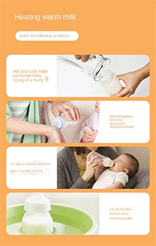 USB Milk Warmer Bag - 2023 New Fast Bottle Warmer for Travel, Portable Car Bottle Warmer for Travel, on The Go Bottle Warmer with USB Cables, Gentle Warmth Maintain Perfect Temperature (Pink)